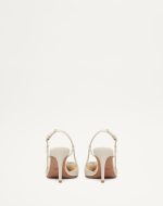 VLOGO SIGNATURE SLINGBACK PUMP IN CALFSKIN LEATHER 80MM - Image 5